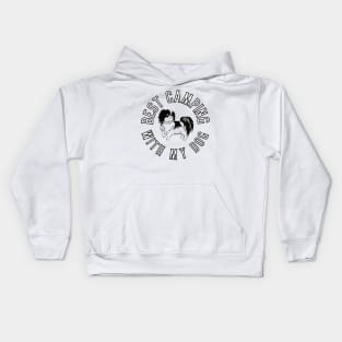 Best camping with my dog Kids Hoodie